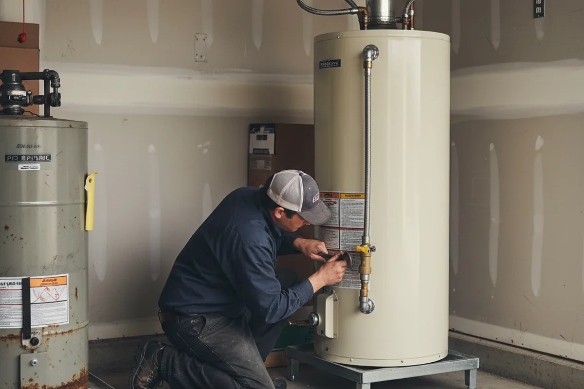 Water heater and shutoff valve replacement in Muscle Shoals